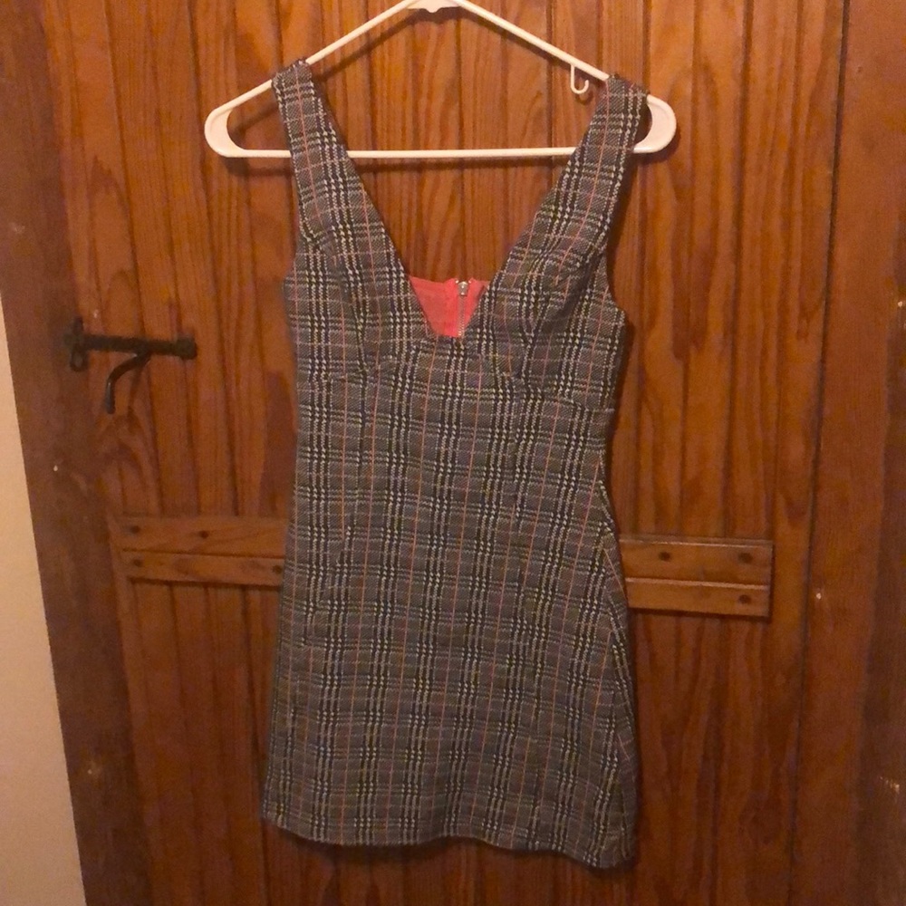 Zara Plaid Mini Dress
